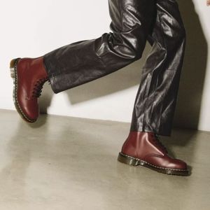 Doc Martens 1460 Cherry Red Boots, Size 8 Womens